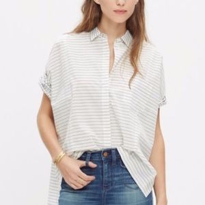 Madewell: Grid + Stripe Courier Shirt